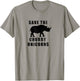 Save The Chubby Unicorns Funny T-Shirt - T-Shirt | Sand