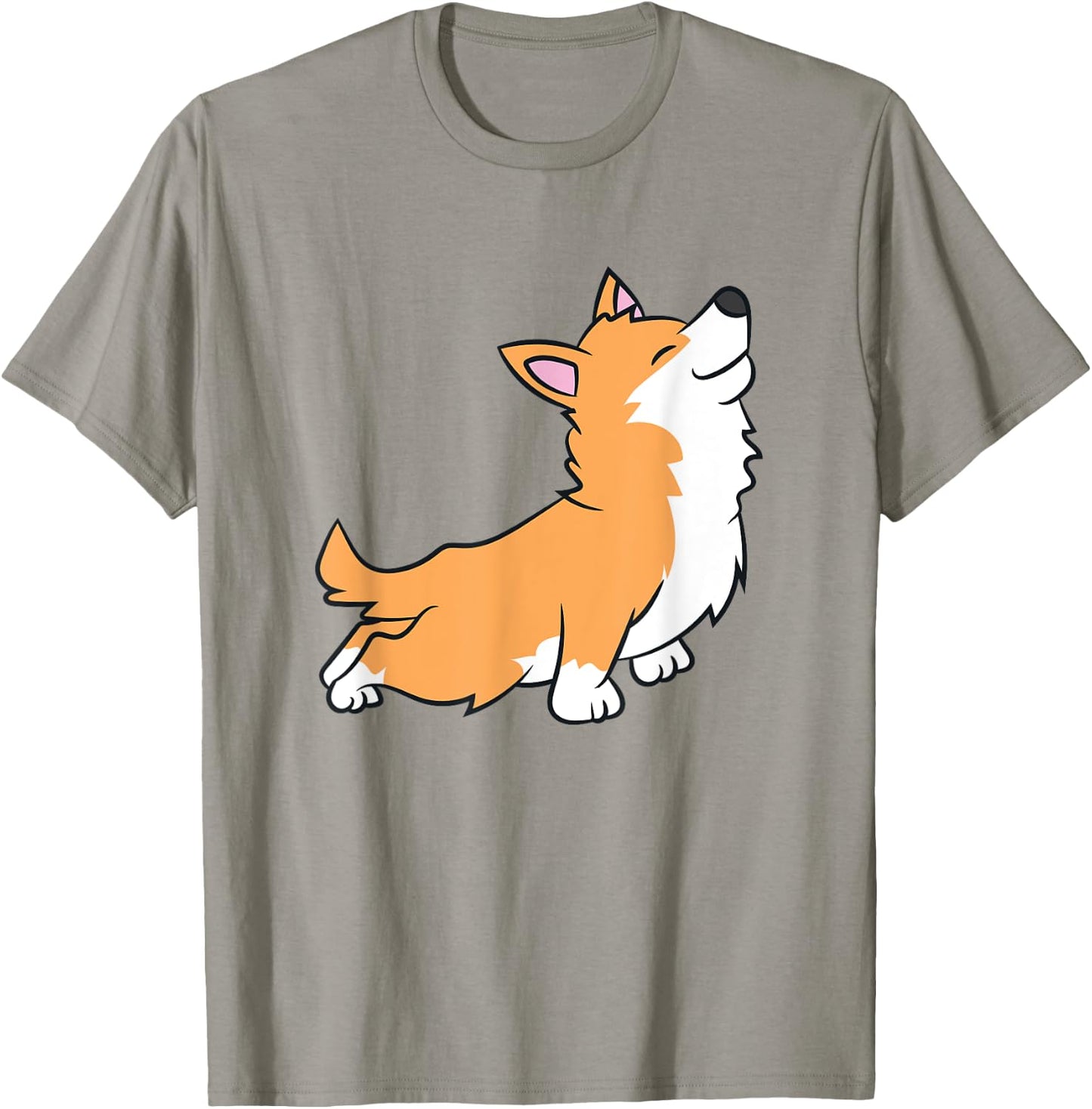 Corgi Dog Yoga Workout Meditation Exercise Corgi Owner Women Kids T-Shirt - T-Shirt | Sand