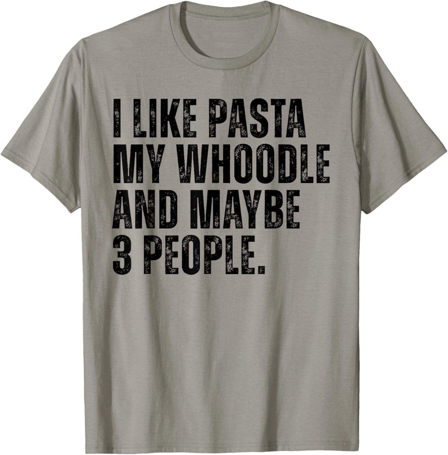 Whoodle Dog Owner Pasta Lover Funny Quote Women T-Shirt - T-Shirt | Sand
