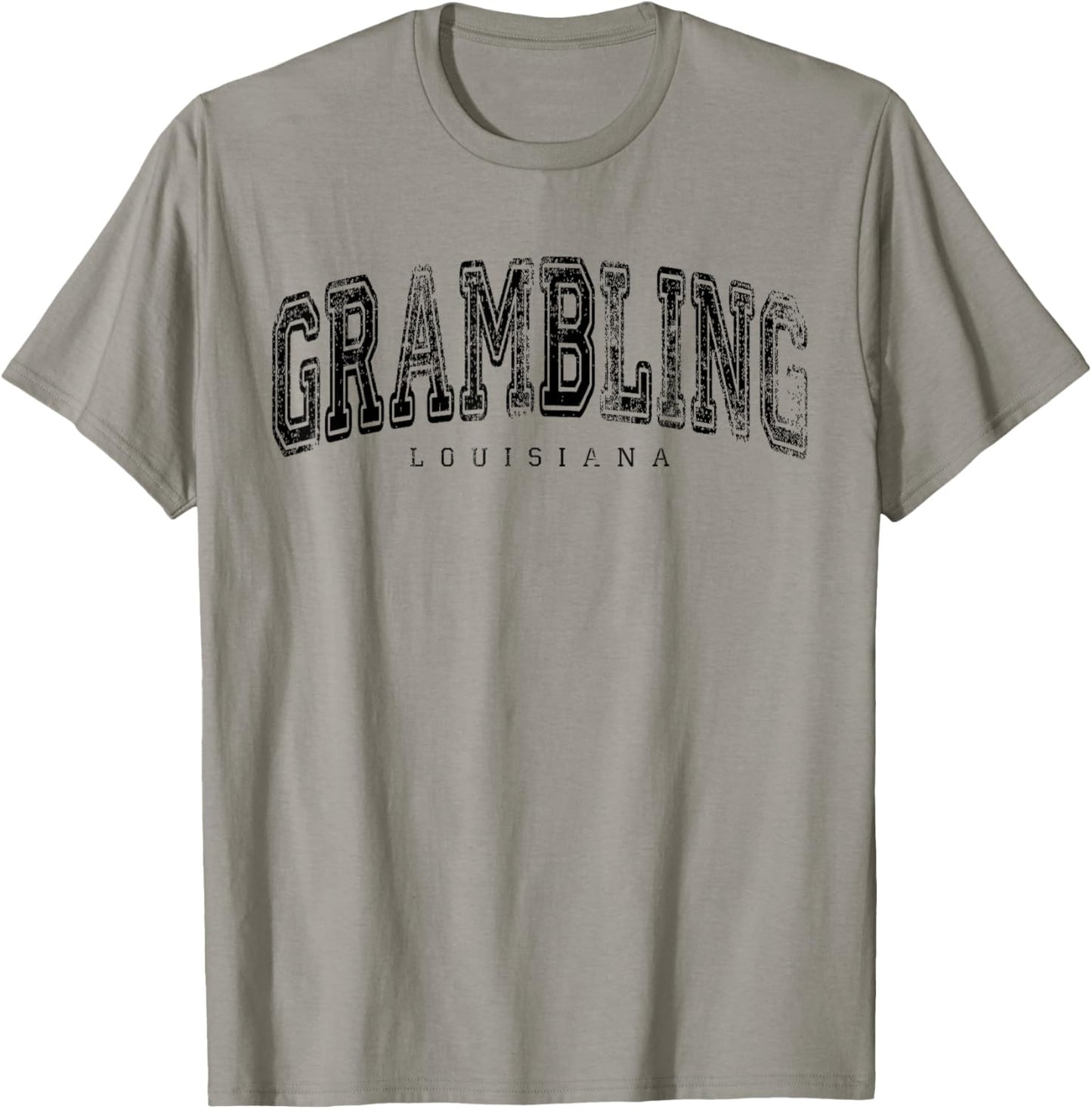 Grambling Louisiana Vintage Retro US City State Travel T-Shirt - T-Shirt | Sand