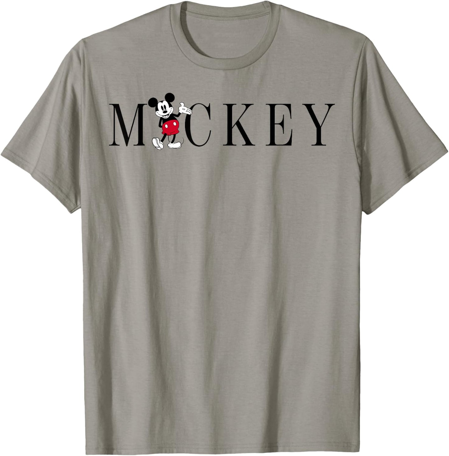 Disney Mickey and Friends Mickey Mouse Simple Text T-Shirt - T-Shirt | Sand
