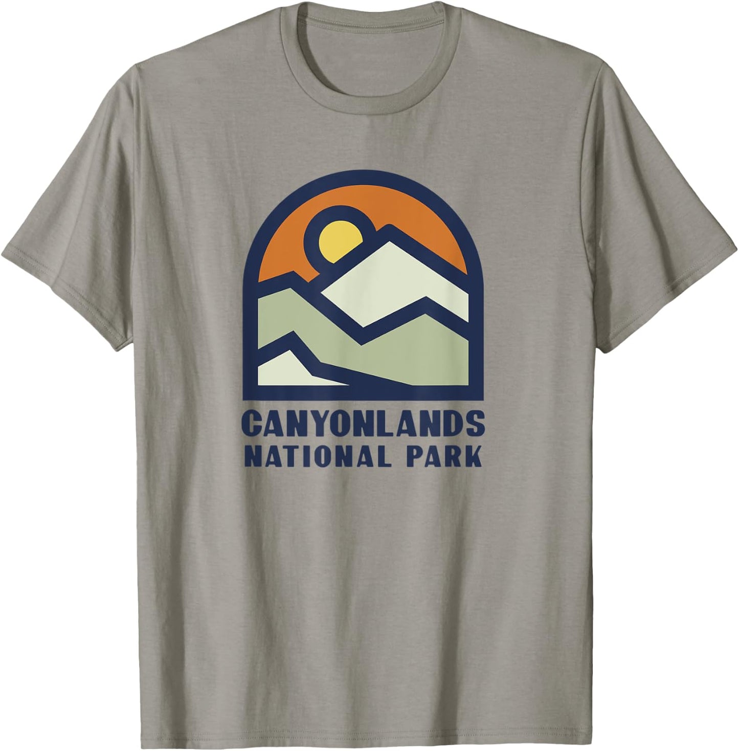Family Vacation Gift - Retro Canyonlands National Park Zip T-Shirt - T-Shirt | Sand