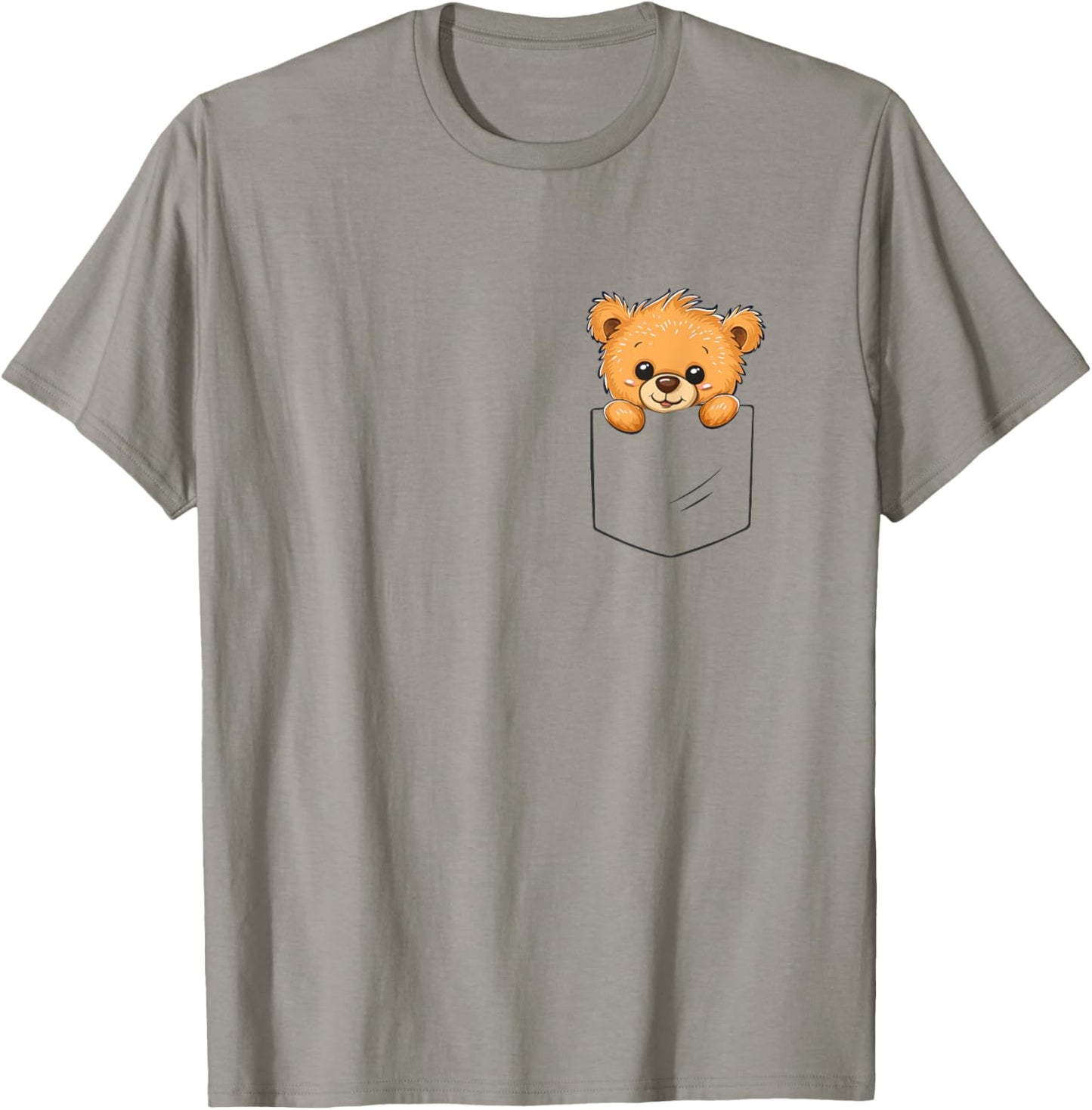 Vintage Teddy Bears Lovers Little Bear Cute Animals Pocket T-Shirt - T-Shirt | Sand
