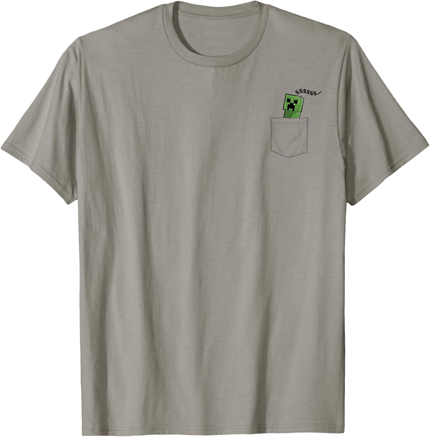 Minecraft Pocket Creeper SSSS... T-Shirt - T-Shirt | Sand