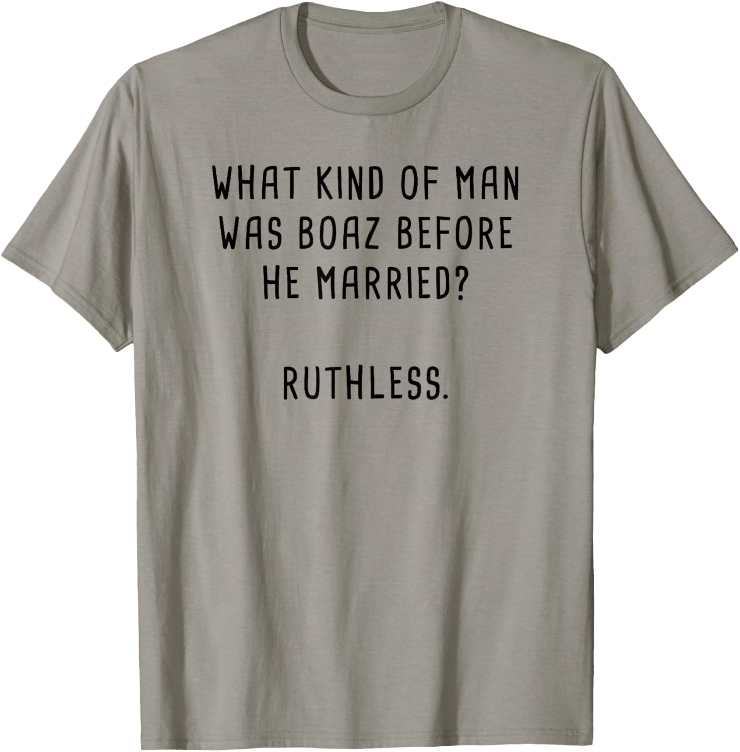 Boaz & Ruth Bible Characters Funny Clean Christian Humour T-Shirt - T-Shirt | Sand