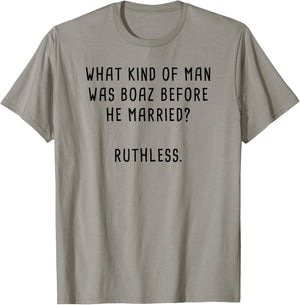 Boaz & Ruth Bible Characters Funny Clean Christian Humour T-Shirt - T-Shirt | Sand