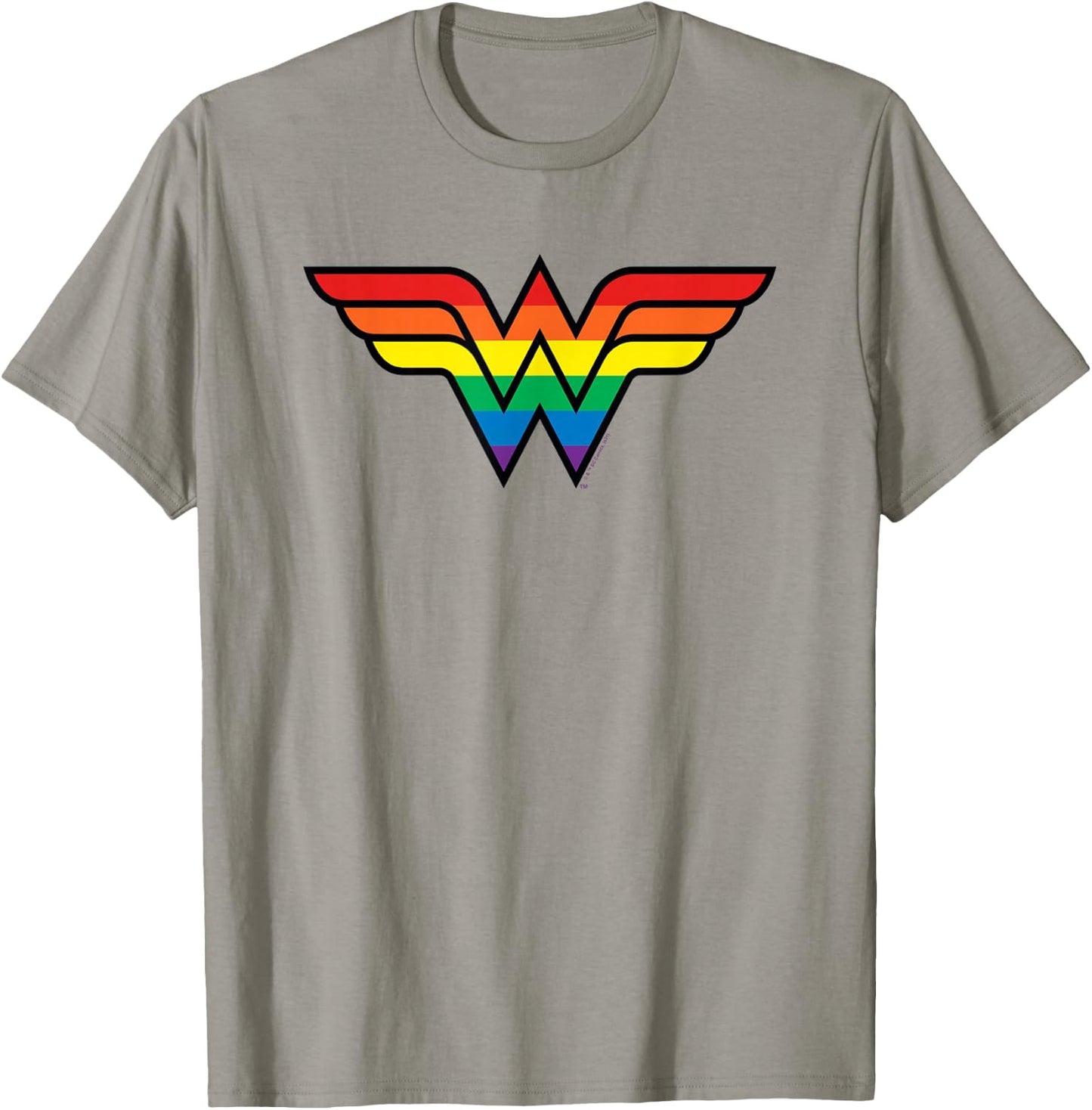 DC Comics Pride Wonder Woman Rainbow Logo T-Shirt - T-Shirt | Sand