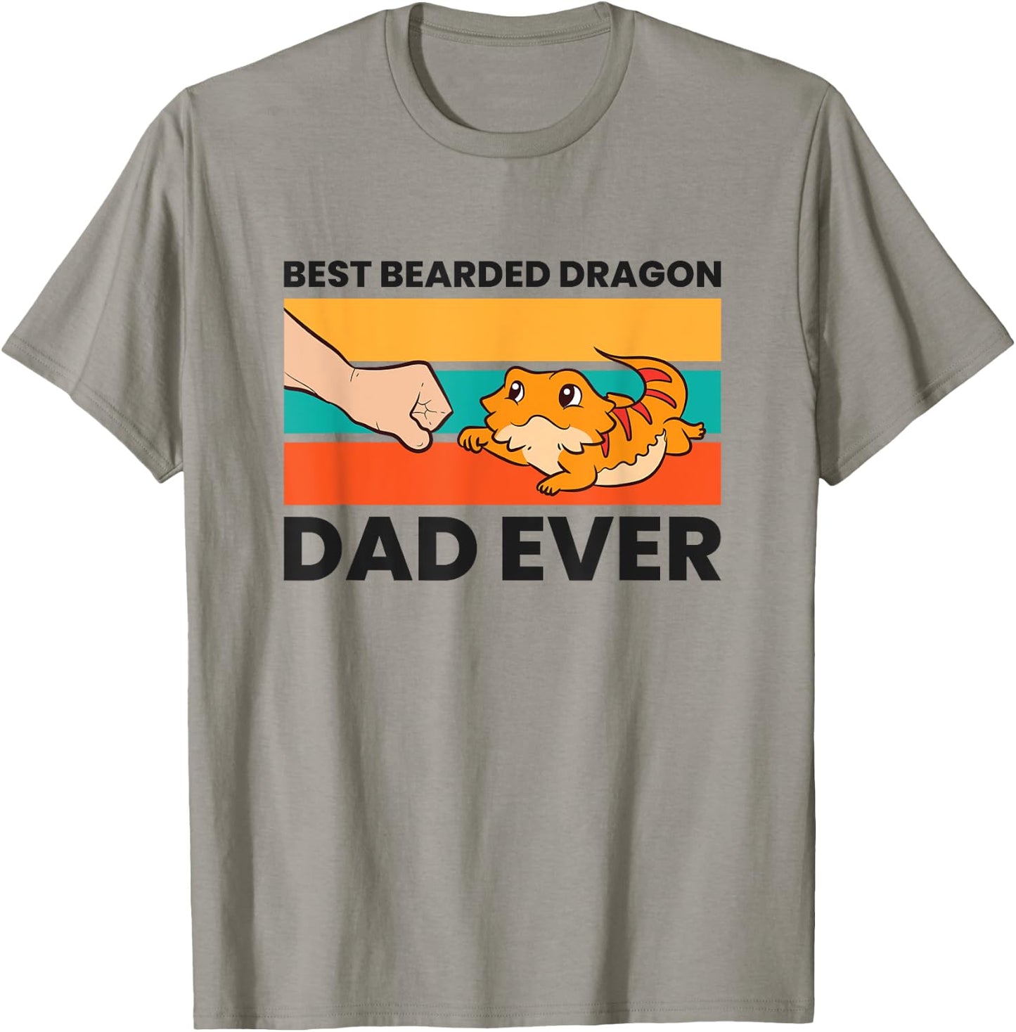 Best Bearded Dragon Dad Ever T-Shirt - T-Shirt | Sand