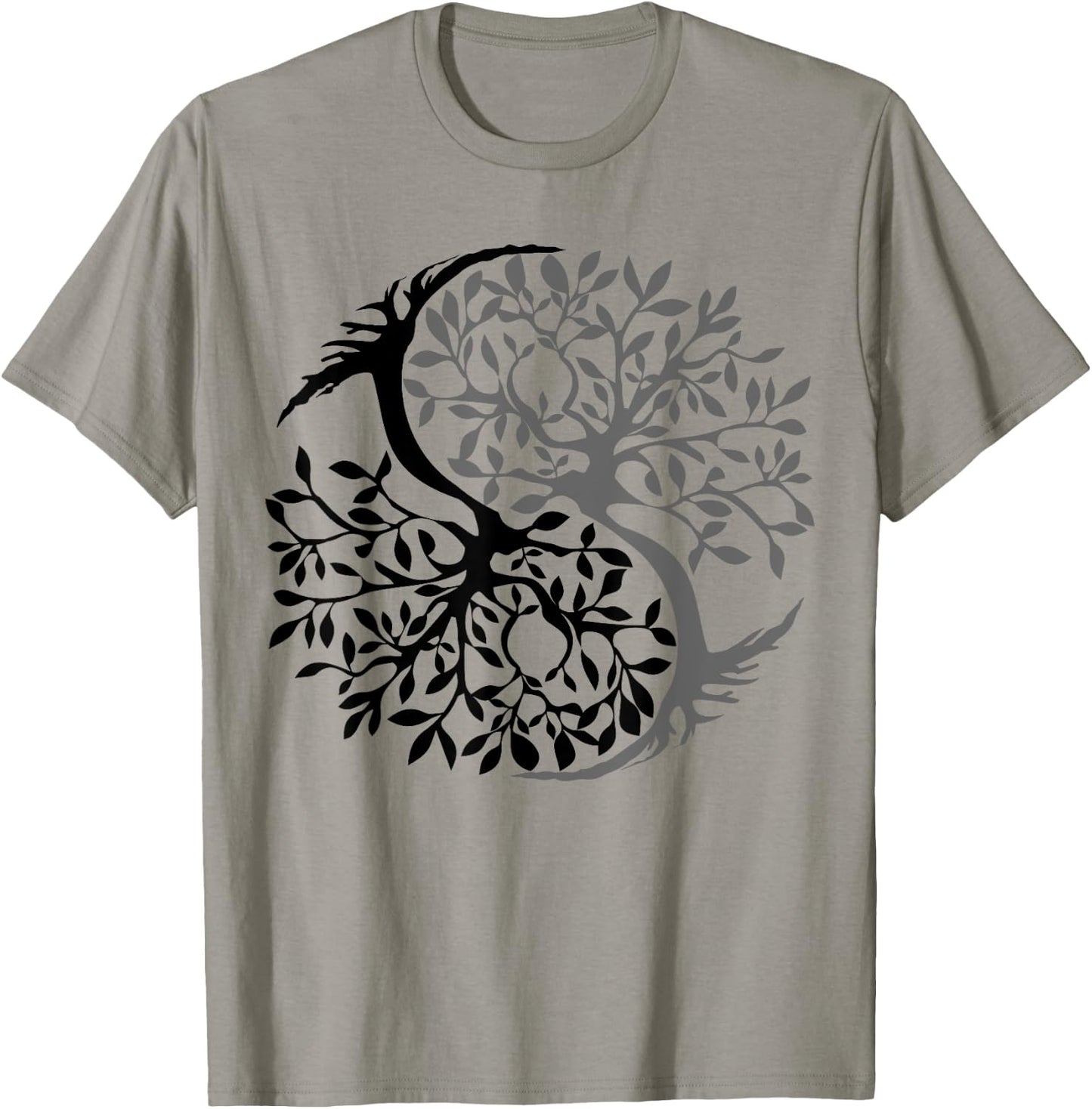 Tree Of Life Yin Yang Symbol Funny Bonsai Zen Gift Men Women T-Shirt - T-Shirt | Sand