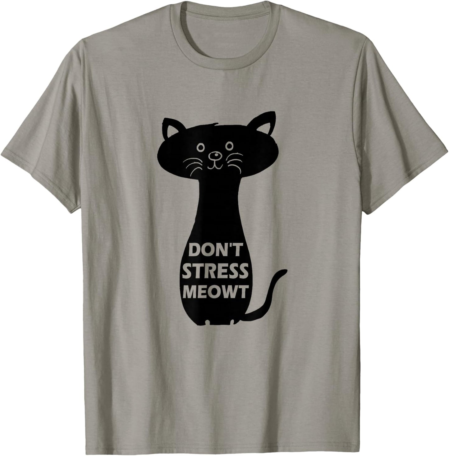 Don't Stress Meowt Funny Cat T-Shirt - T-Shirt | Sand