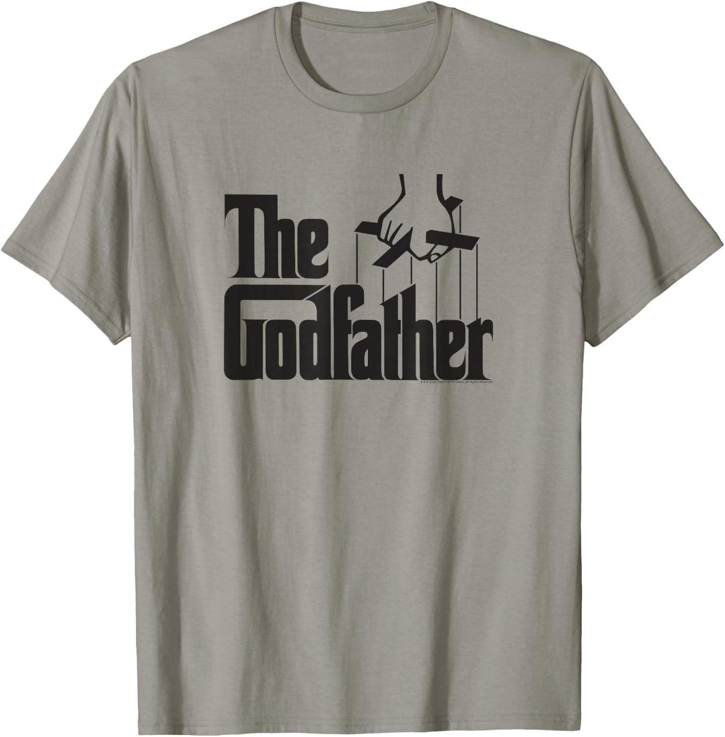 Ripple Junction The Godfather Logo , Men's & Women's -Adults Grey Cotton Classic Fit , Small, Short Sleeve, , Novelty Movie T-Shirt - T-Shirt | Sand