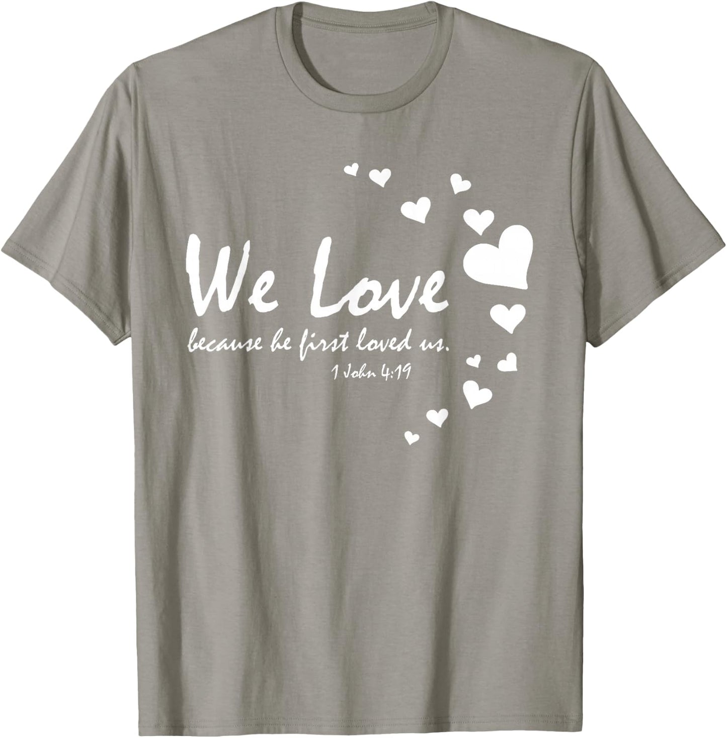 Cute Christian Valentines Day Gifts Women Bible Verse Heart T-Shirt - T-Shirt | Sand