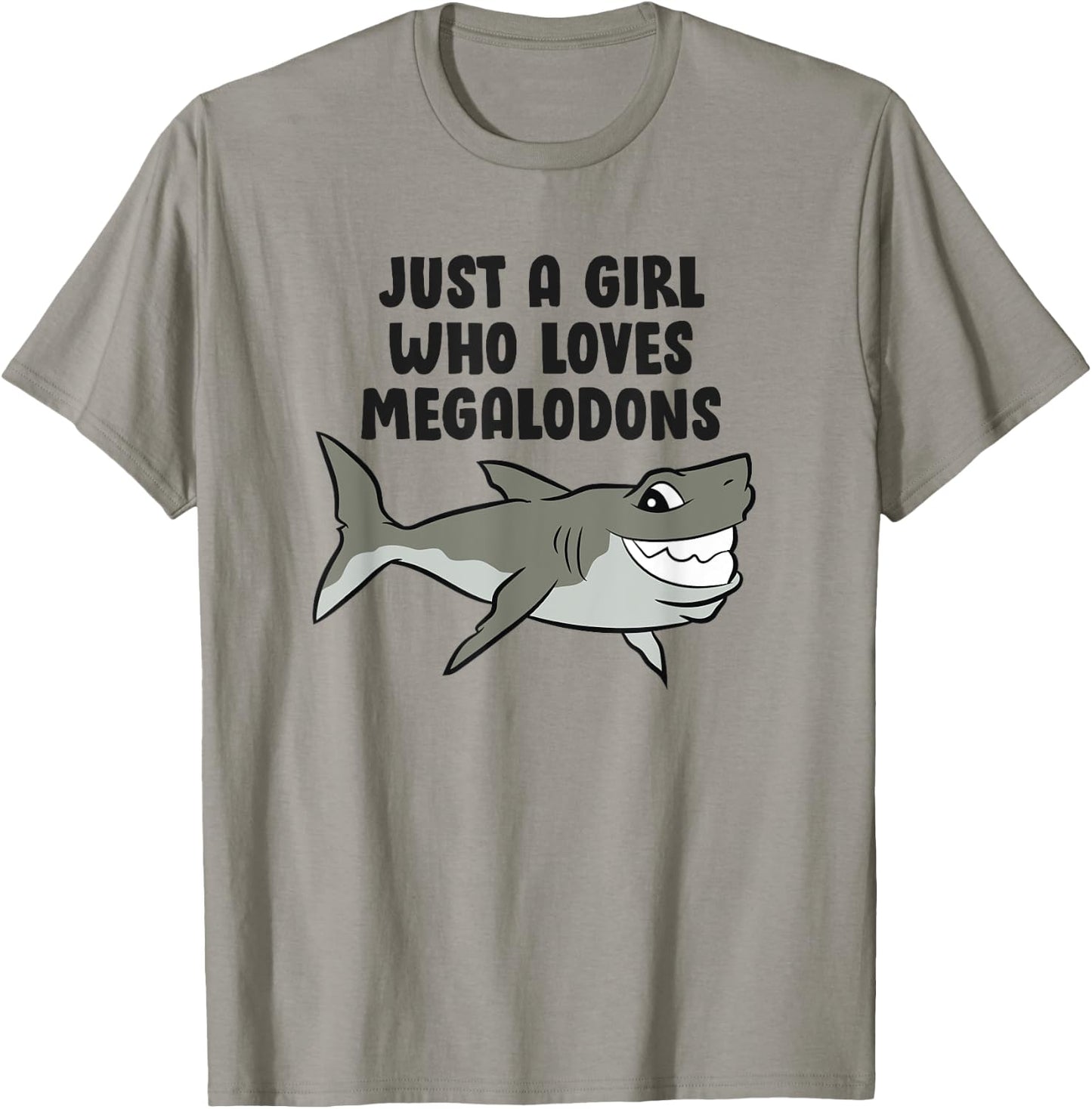 Just a Girl Who Loves Megalodon Sharks Women Megalodon T-Shirt - T-Shirt | Sand