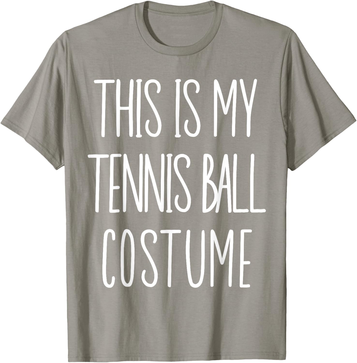 Tennis Ball Costume Funny Tennis Player Halloween Costume T-Shirt - T-Shirt | Sand