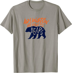 Arlington Heights Bears Football Team Touchdown Retro T-Shirt - T-Shirt | Sand