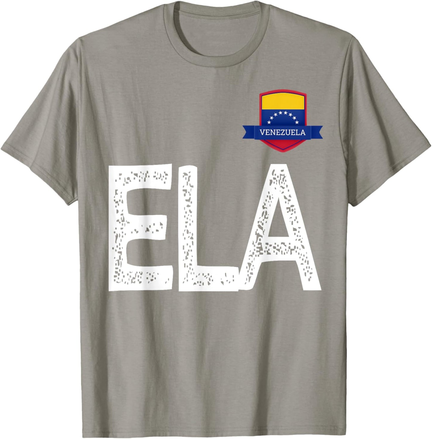Venezuela Human-Flag Letter E and L and A Venezuela T-Shirt - T-Shirt | Sand