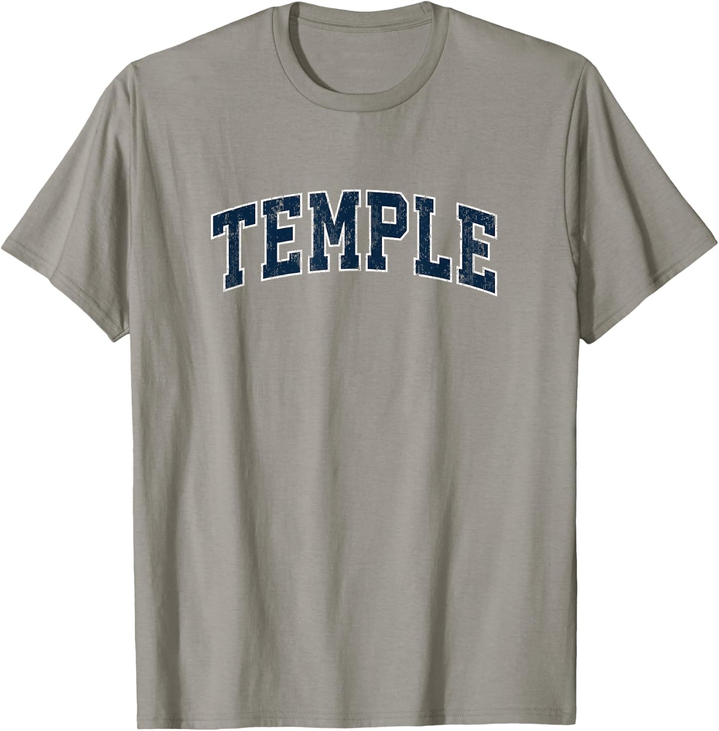 Temple Texas TX Vintage Sports Design Navy Design T-Shirt - T-Shirt | Sand
