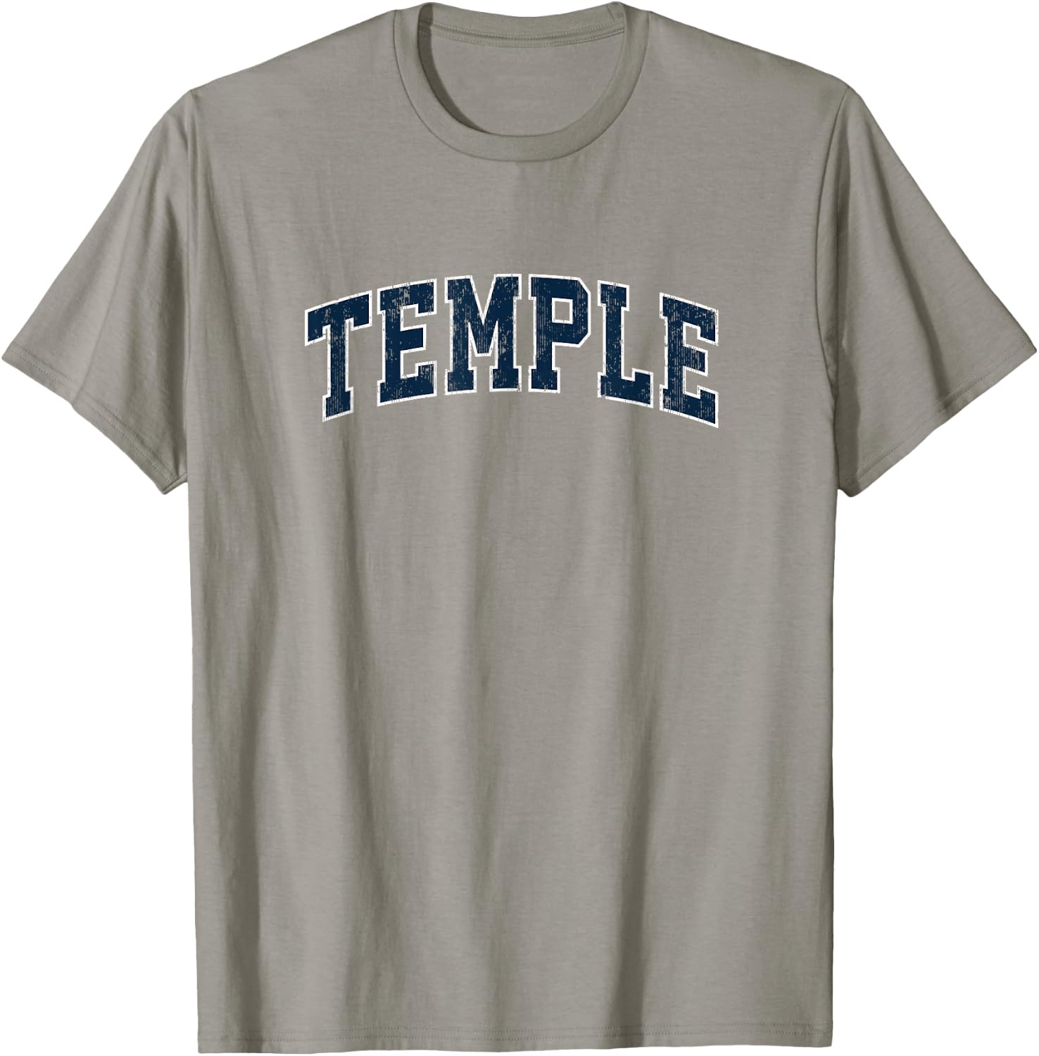 Temple Texas TX Vintage Sports Design Navy Design T-Shirt - T-Shirt | Sand