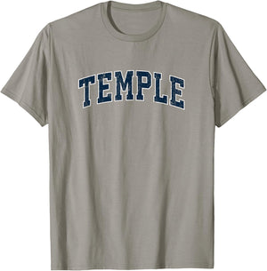 Temple Texas TX Vintage Sports Design Navy Design T-Shirt - T-Shirt | Sand