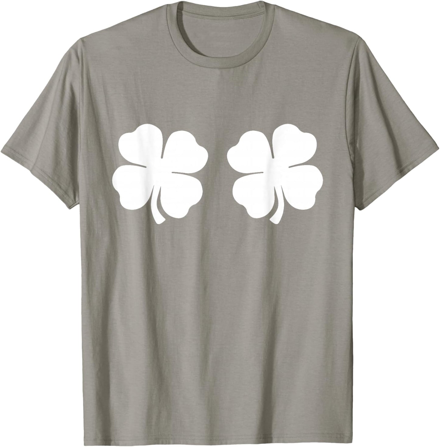 Shamrock Boobs 4 Leaf Clover Saint St. Patrick's Paddys Day T-Shirt - T-Shirt | Sand