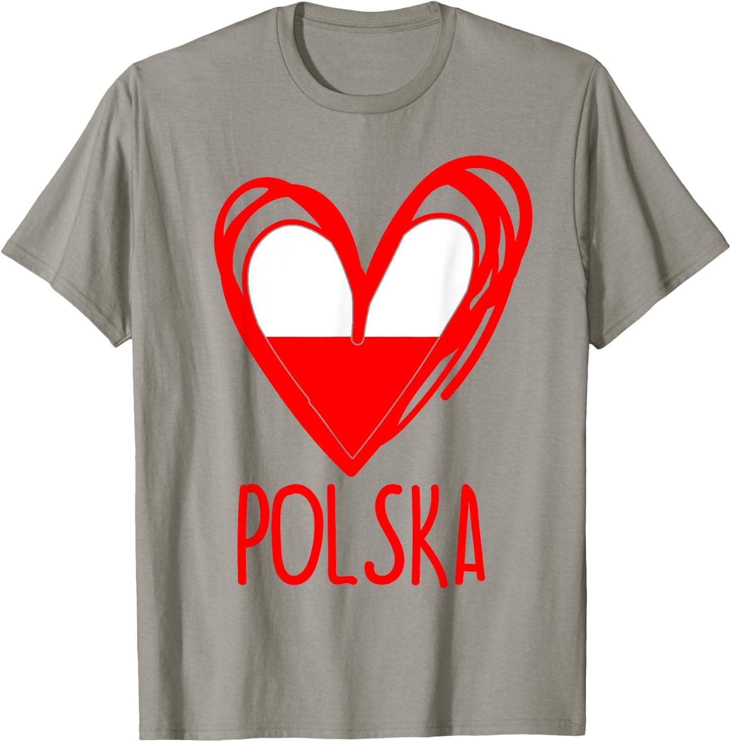 Polish Cute Heart Polska Poland Flag Boys Girls T-Shirt - T-Shirt | Sand