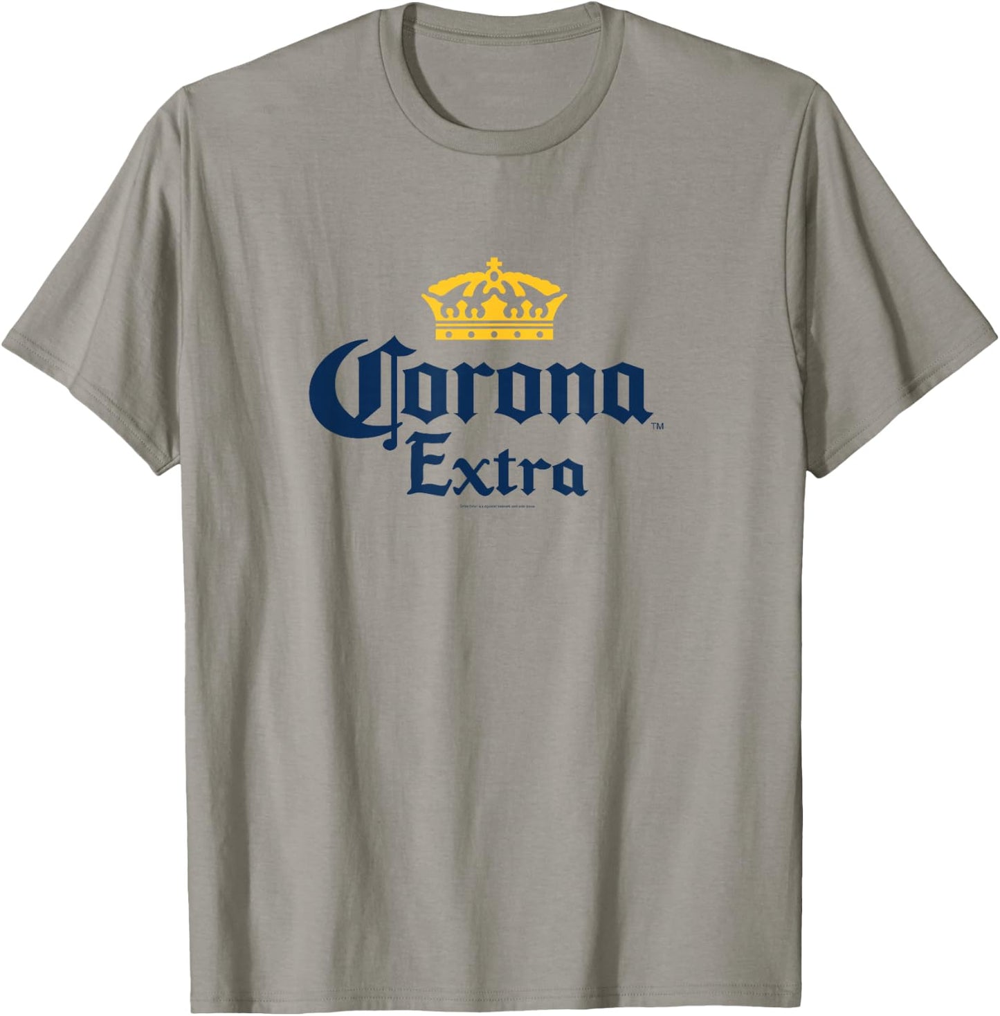 Officially Licensed Corona Extra Crown Logo Small T-Shirt - T-Shirt | Sand