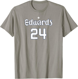 Aaliyah Edwards - 24 - Washington D.C. Basketball T-Shirt - T-Shirt | Sand