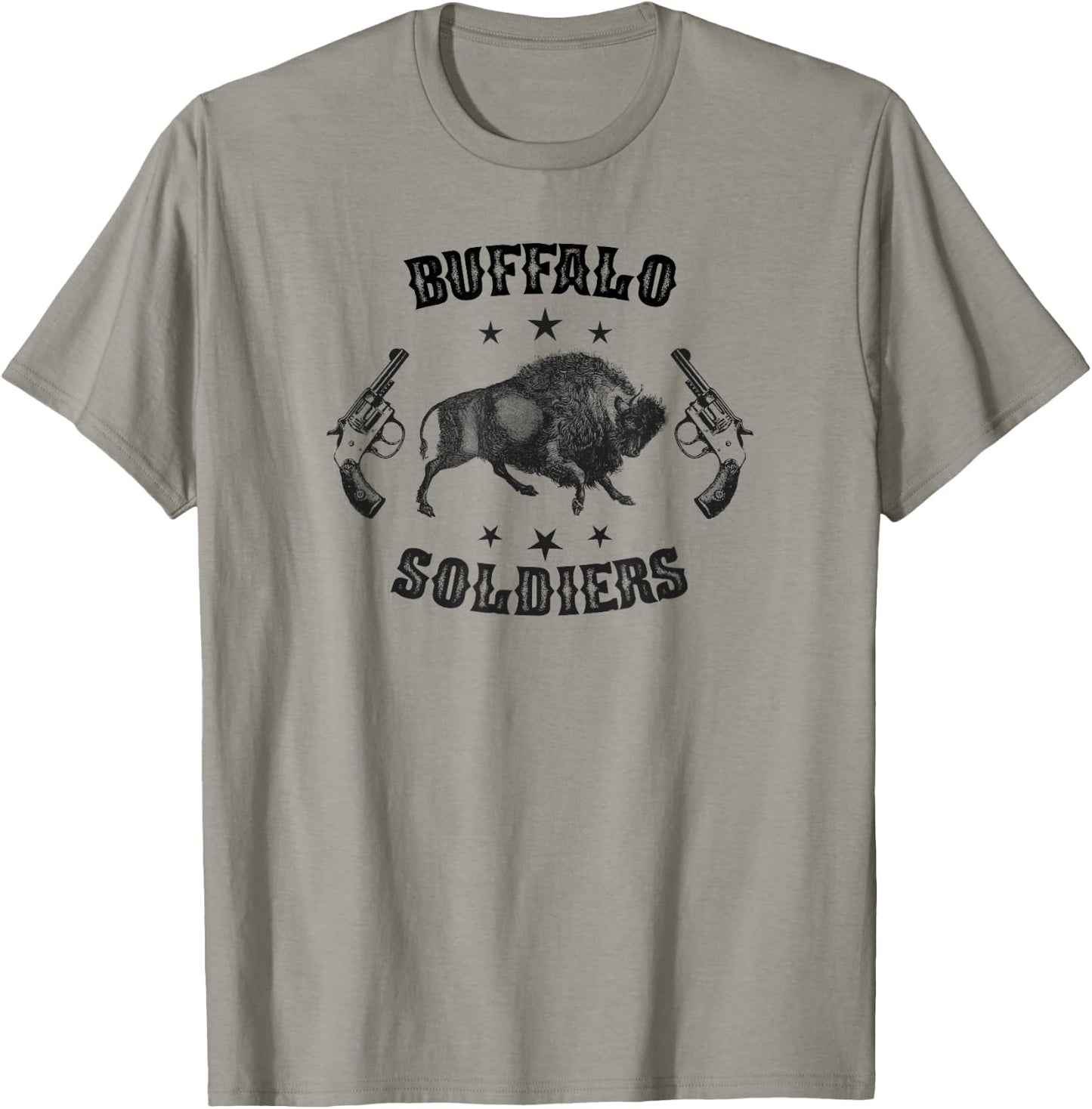 Buffalo Soldiers 9th and 10th Cavalry African American Heros T-Shirt - T-Shirt | Sand