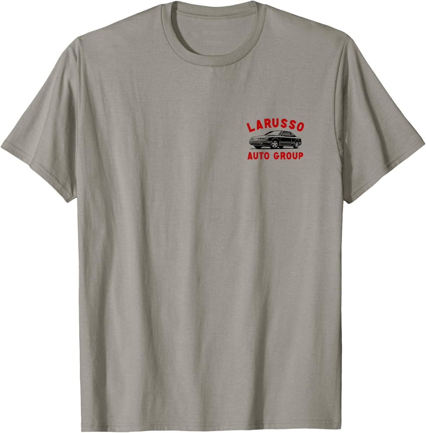 Cobra Kai Retro LaRusso Auto Group Ad Front and Back T-Shirt - T-Shirt | Sand
