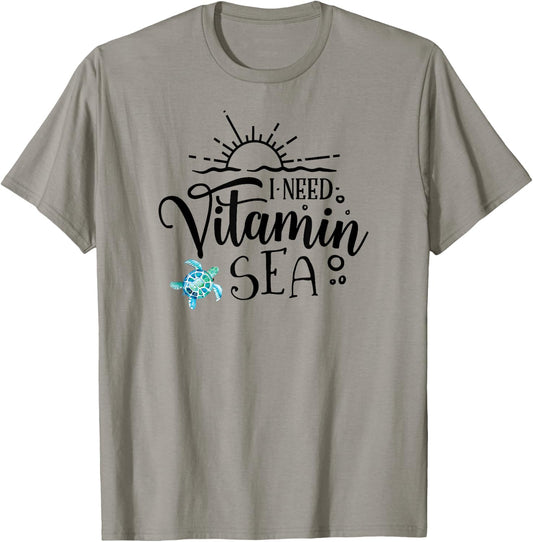 I Need Vitamin Sea Summer Women T-Shirt - T-Shirt | Sand