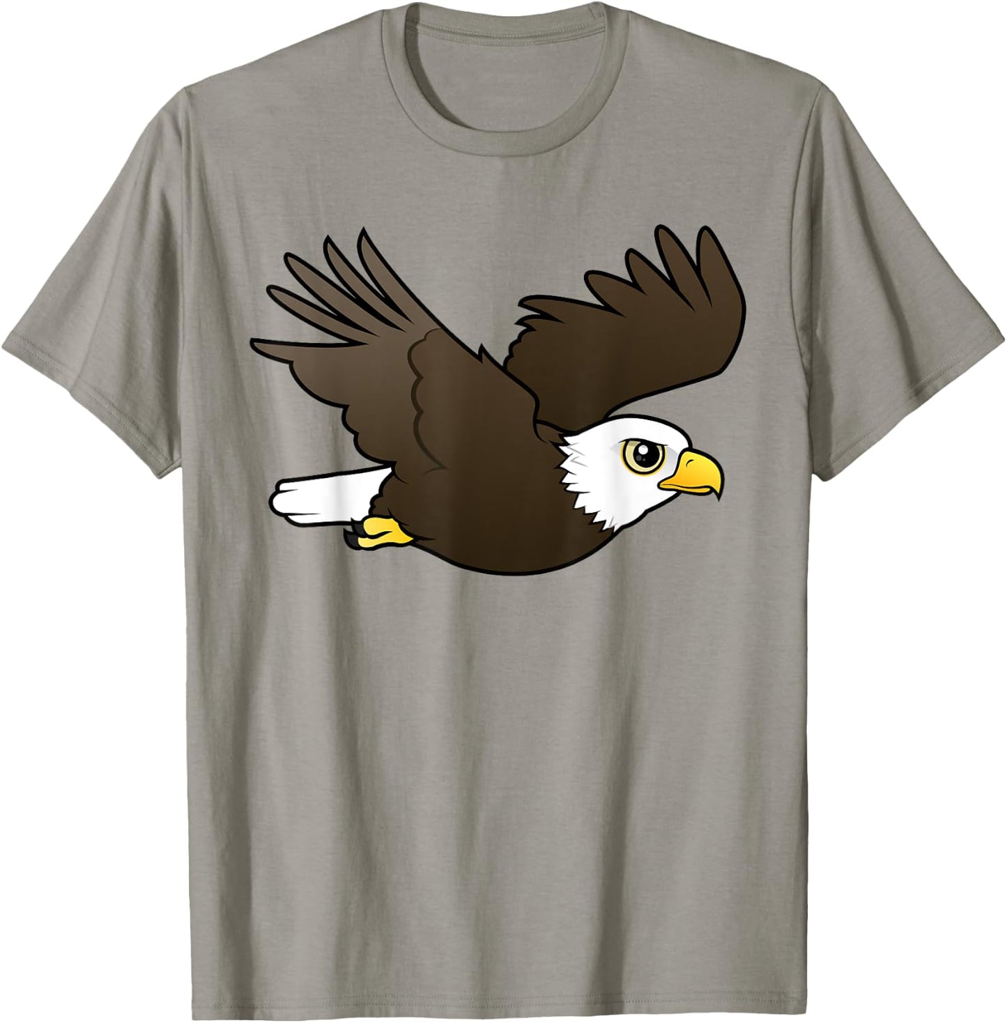 Cute Cartoon Bald Eagle in Flight Birdorable Bird of Prey T-Shirt - T-Shirt | Sand
