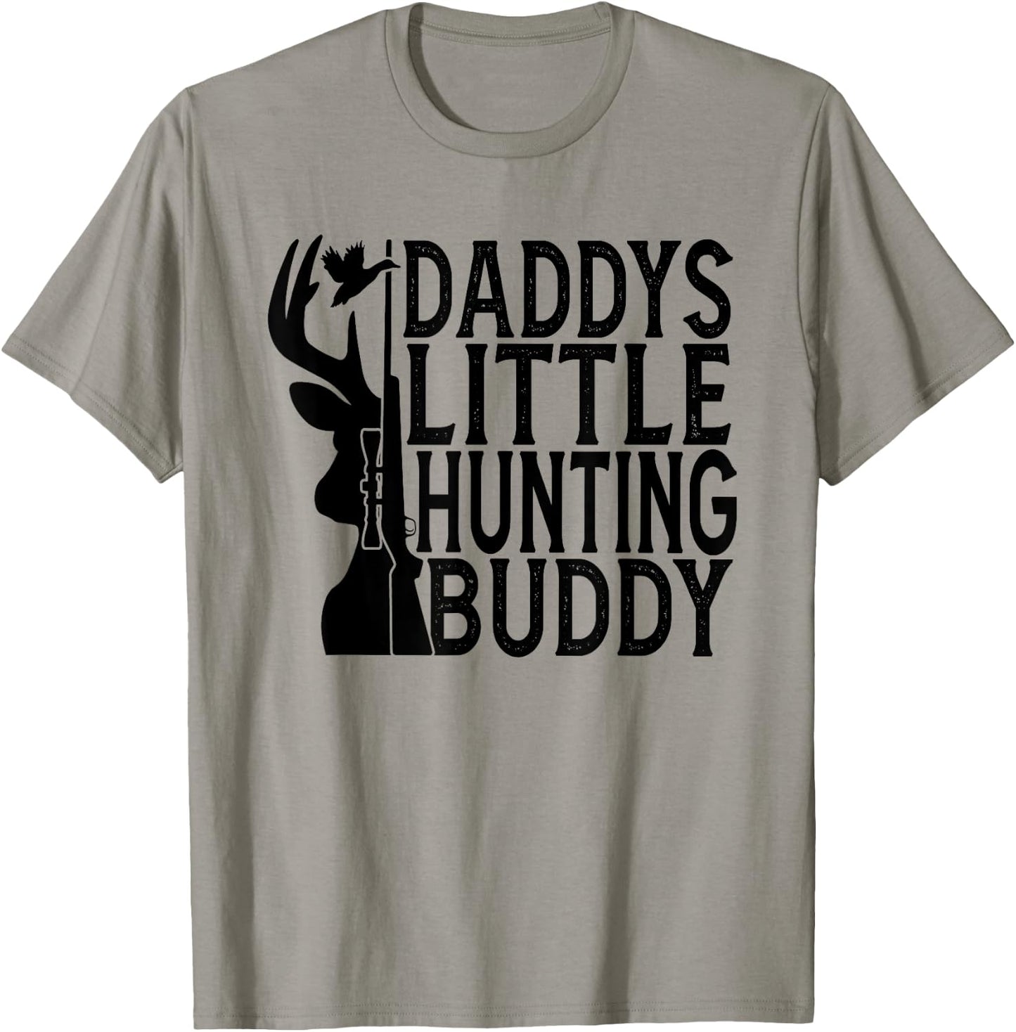 Daddys Little Hunting Buddy, Son and Father, Dad Hunter T-Shirt - T-Shirt | Sand