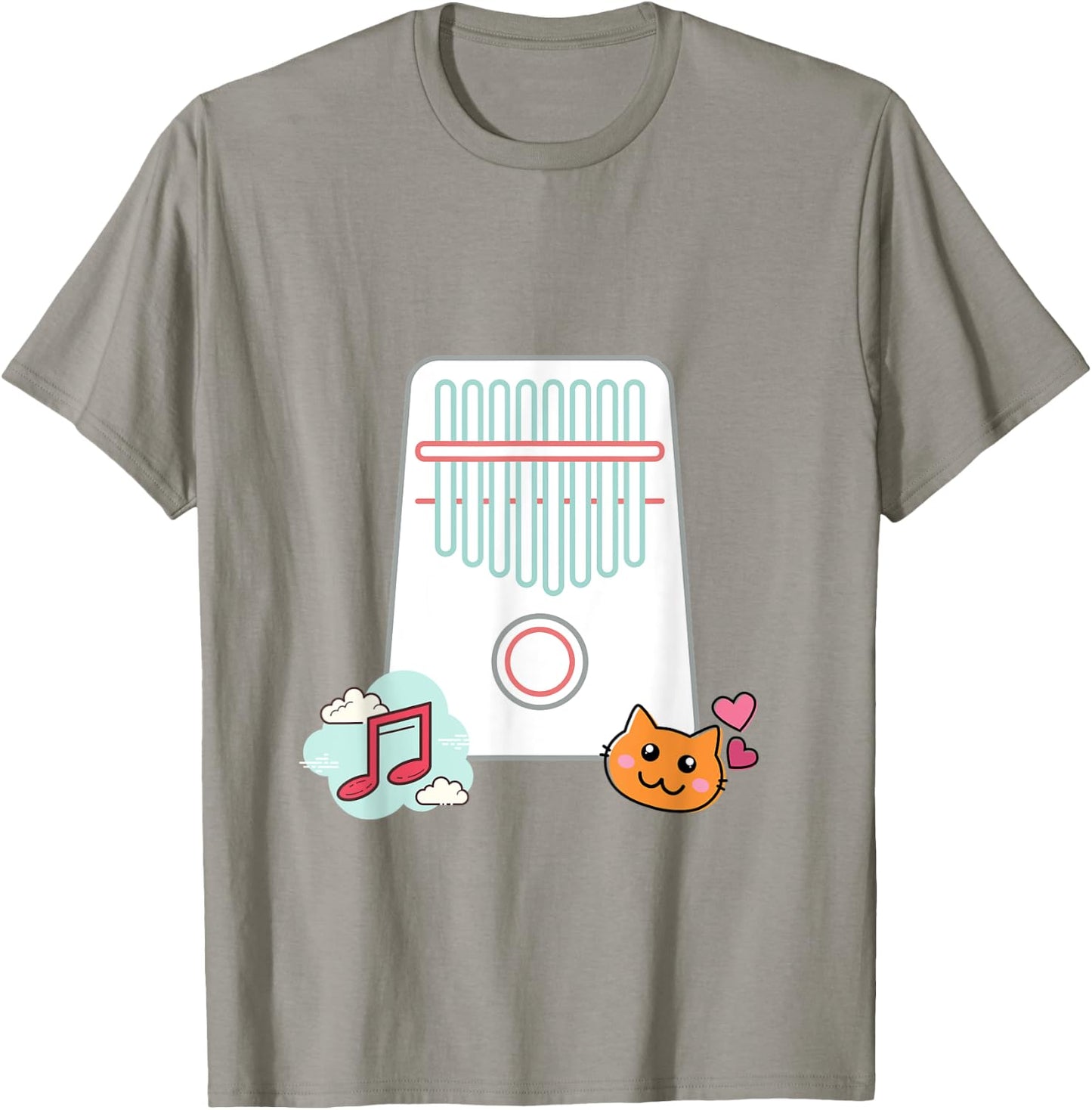 Cute Kawaii Kalimba Music T-Shirt - T-Shirt | Sand