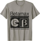 Betamax The Future Of Home Movies T-Shirt - T-Shirt | Sand