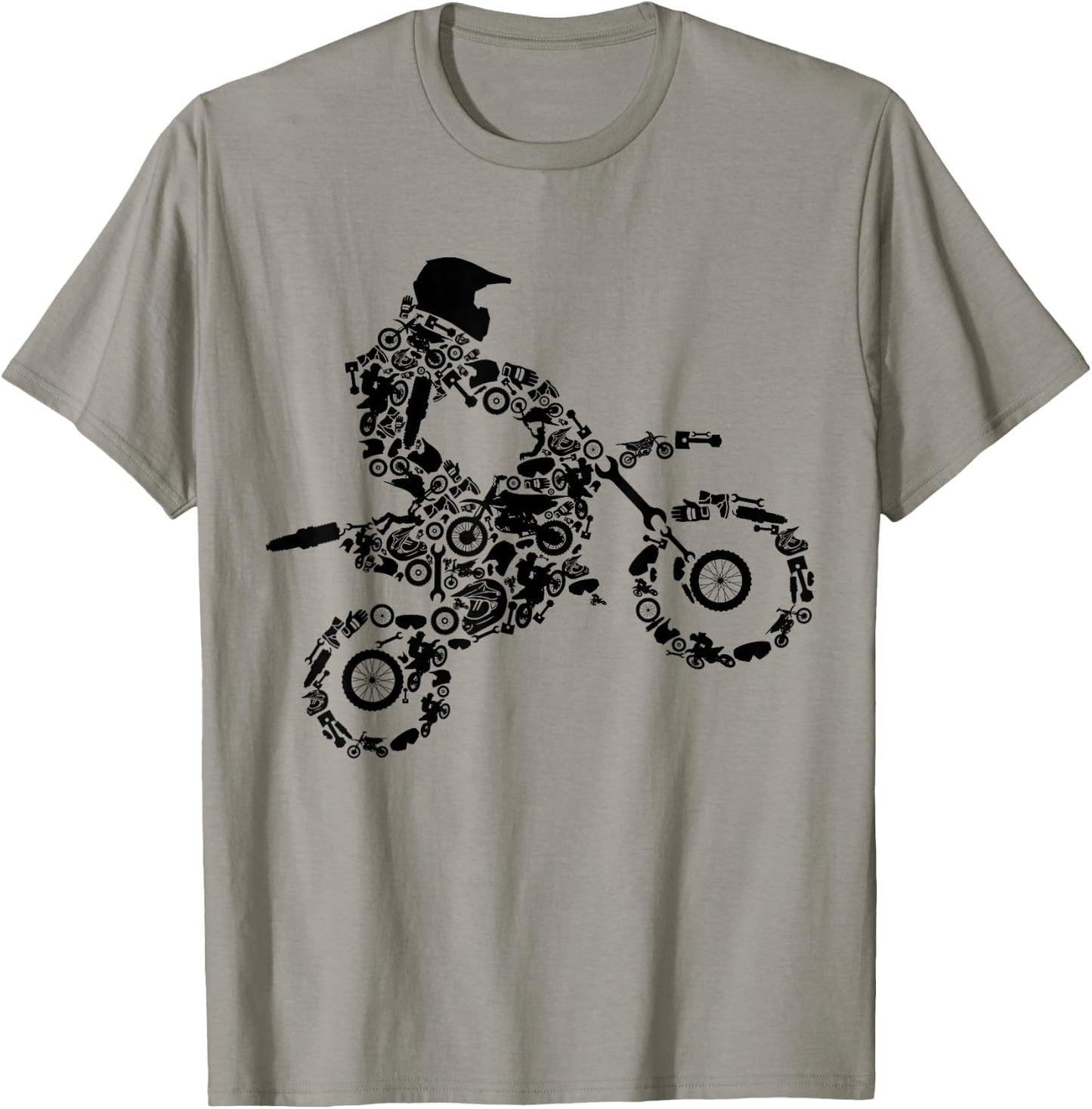 Motocross Dirt Bike Enduro Supermoto Bike Dirt Biker T-Shirt - T-Shirt | Sand