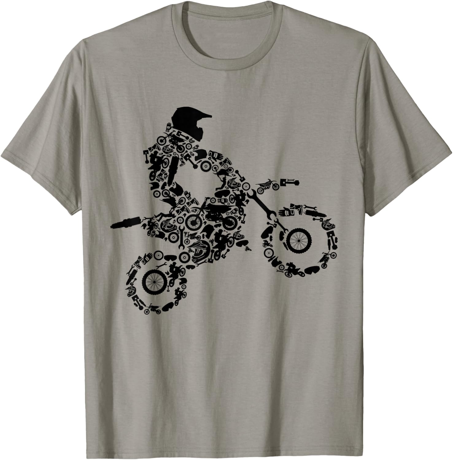 Motocross Dirt Bike Enduro Supermoto Bike Dirt Biker T-Shirt - T-Shirt | Sand