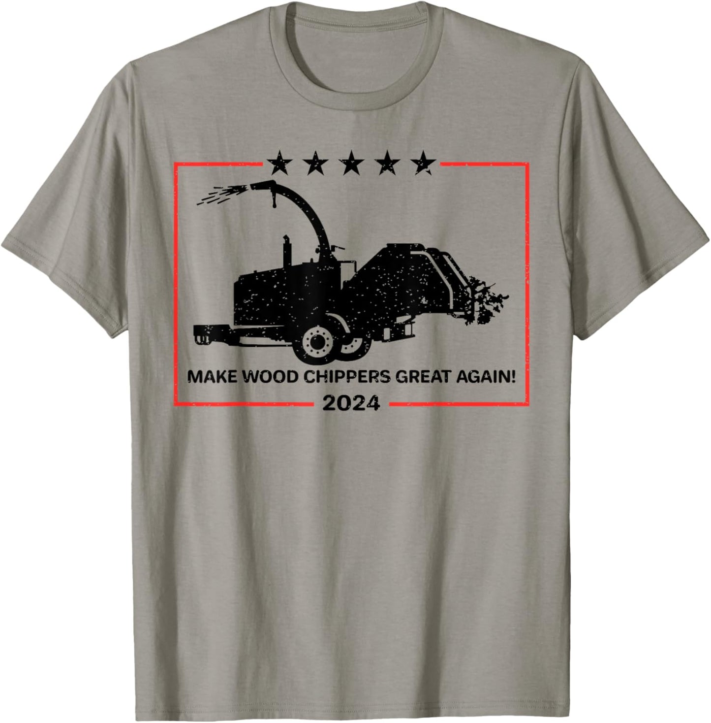 Make Wood Chippers Great Again 2024 T-Shirt - T-Shirt | Sand