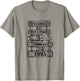 Jane Austen Pride and Prejudice & Mr. Darcy Book Stack Fans T-Shirt - T-Shirt | Sand