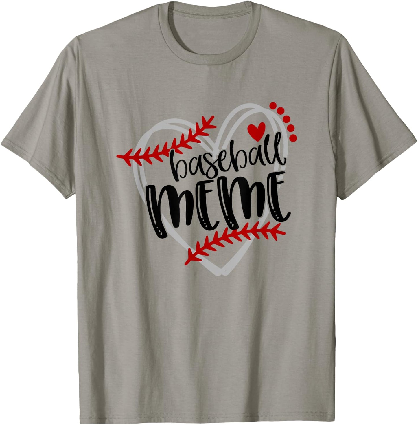 Baseball Heart MEME Shirt Grandma Trendy T-Shirt - T-Shirt | Sand