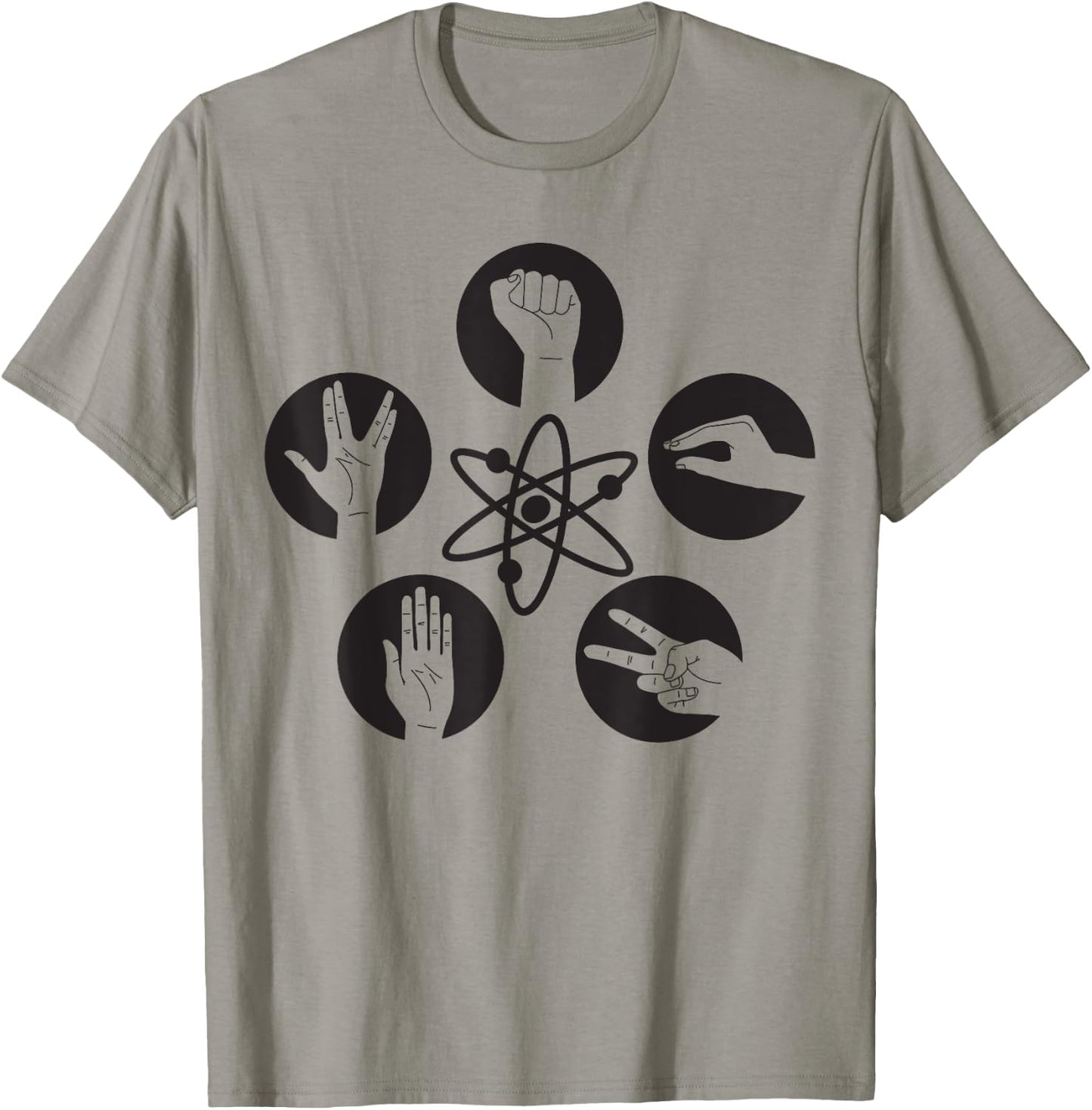 Big Bang Theory Logo Rock Lizard Spock T-Shirt - T-Shirt | Sand