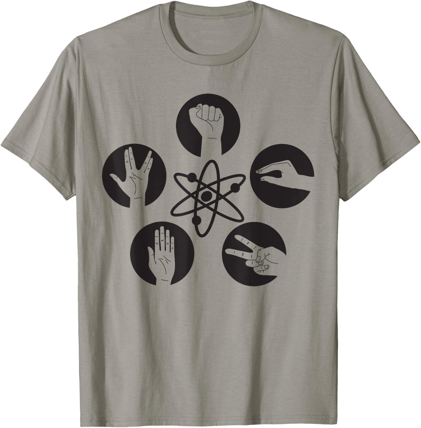 Big Bang Theory Logo Rock Lizard Spock T-Shirt - T-Shirt | Sand