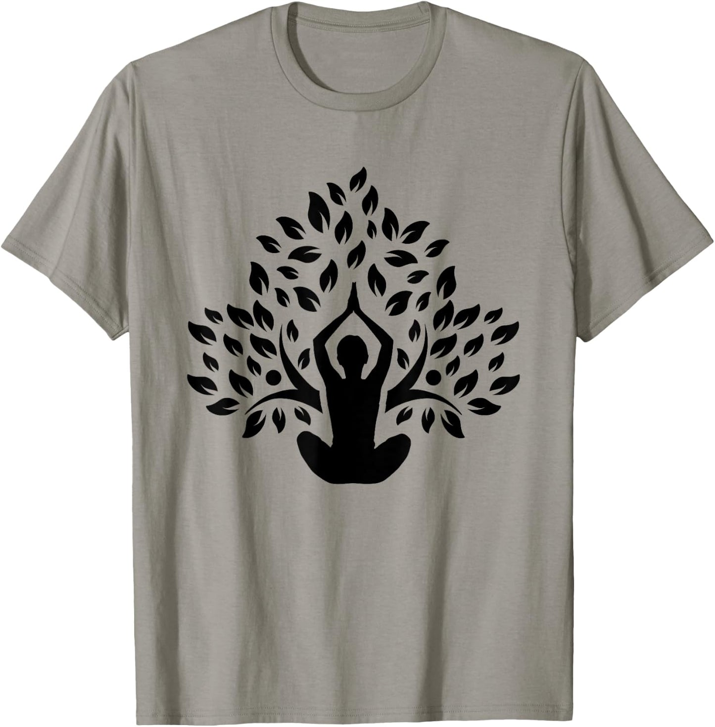 Yoga Pose Tree Meditation Yoga Lover Gift T-Shirt - T-Shirt | Sand