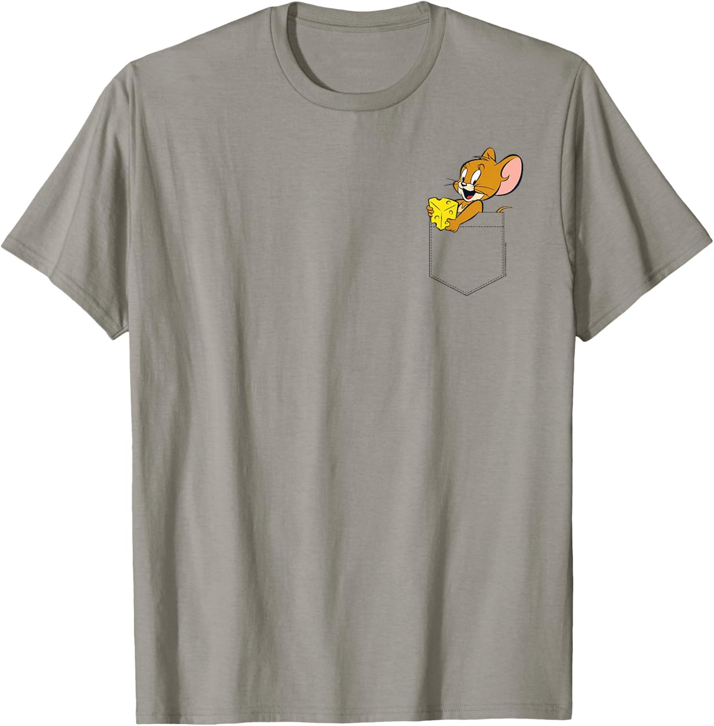Tom and Jerry Faux Pocket Jerry T-Shirt - T-Shirt | Sand