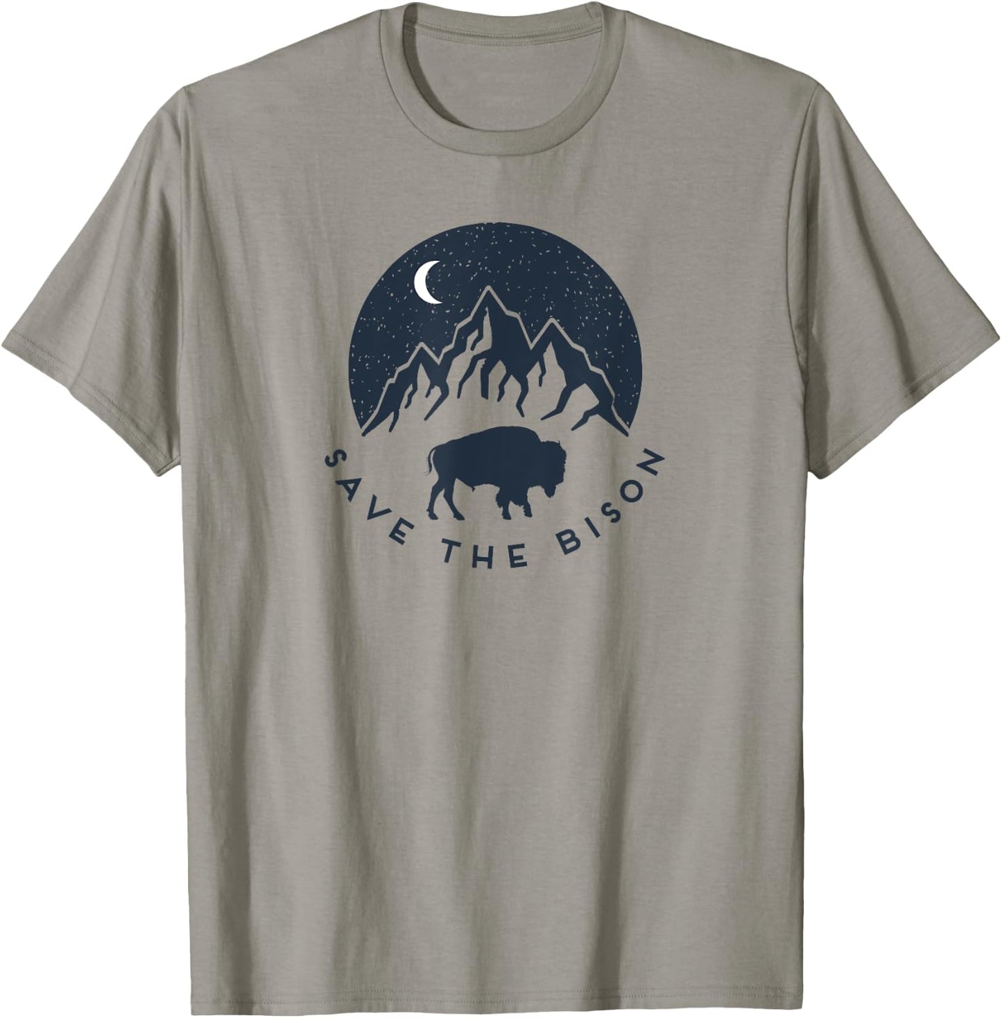 Save The Bison T-Shirt - T-Shirt | Sand