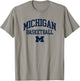 University of Michigan Wolverines U of M Basketball T-Shirt - T-Shirt | Sand