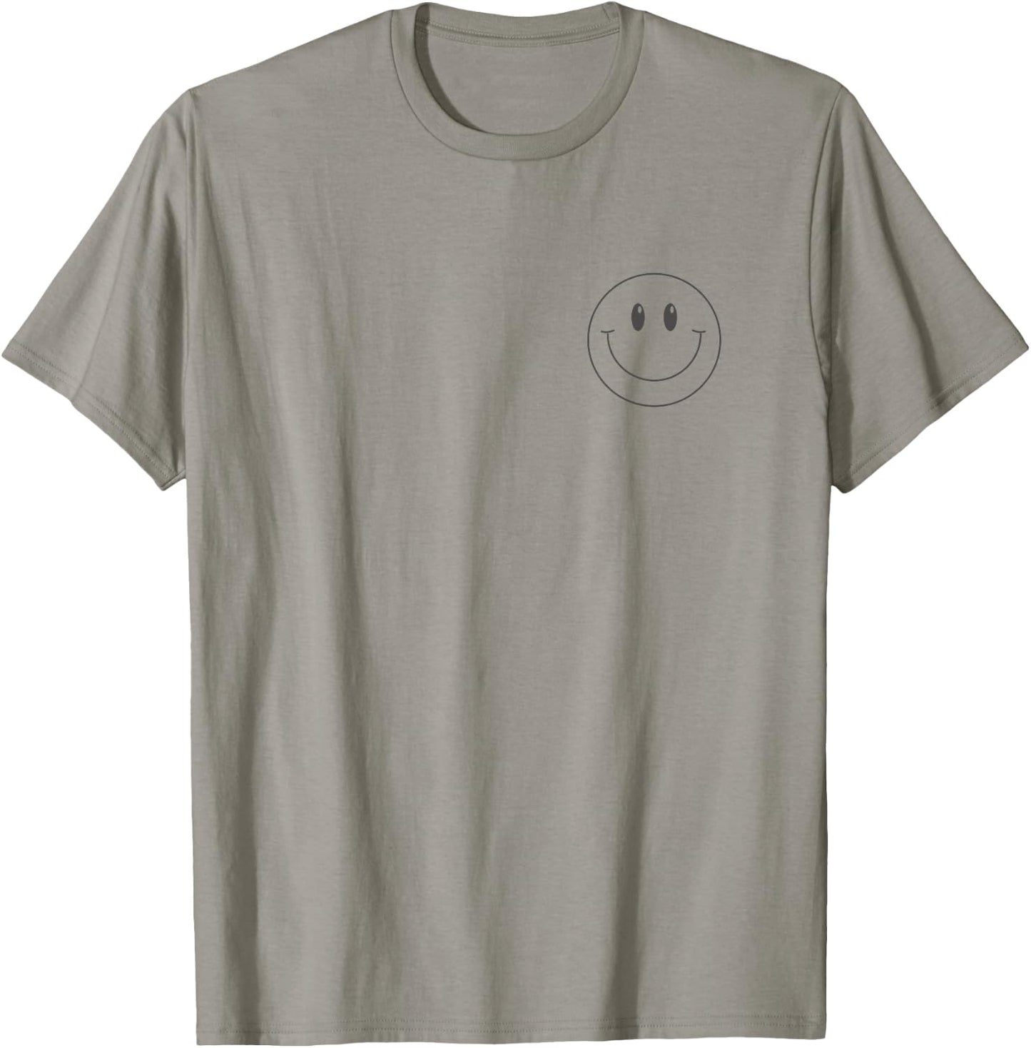 Minimalist Smile Face Shirt Cute Happy Peace Smiling Face T-Shirt - T-Shirt | Sand