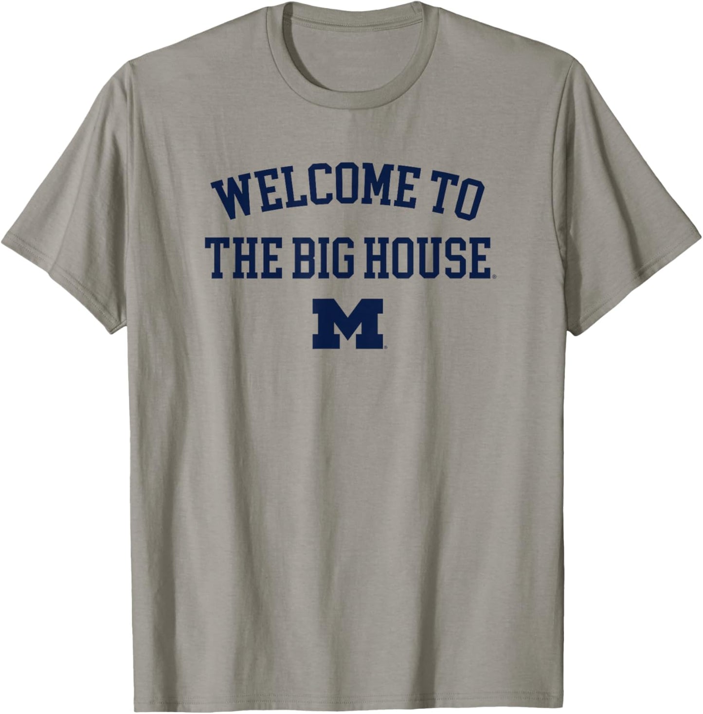 University of Michigan Wolverines U of M The Big House T-Shirt - T-Shirt | Sand