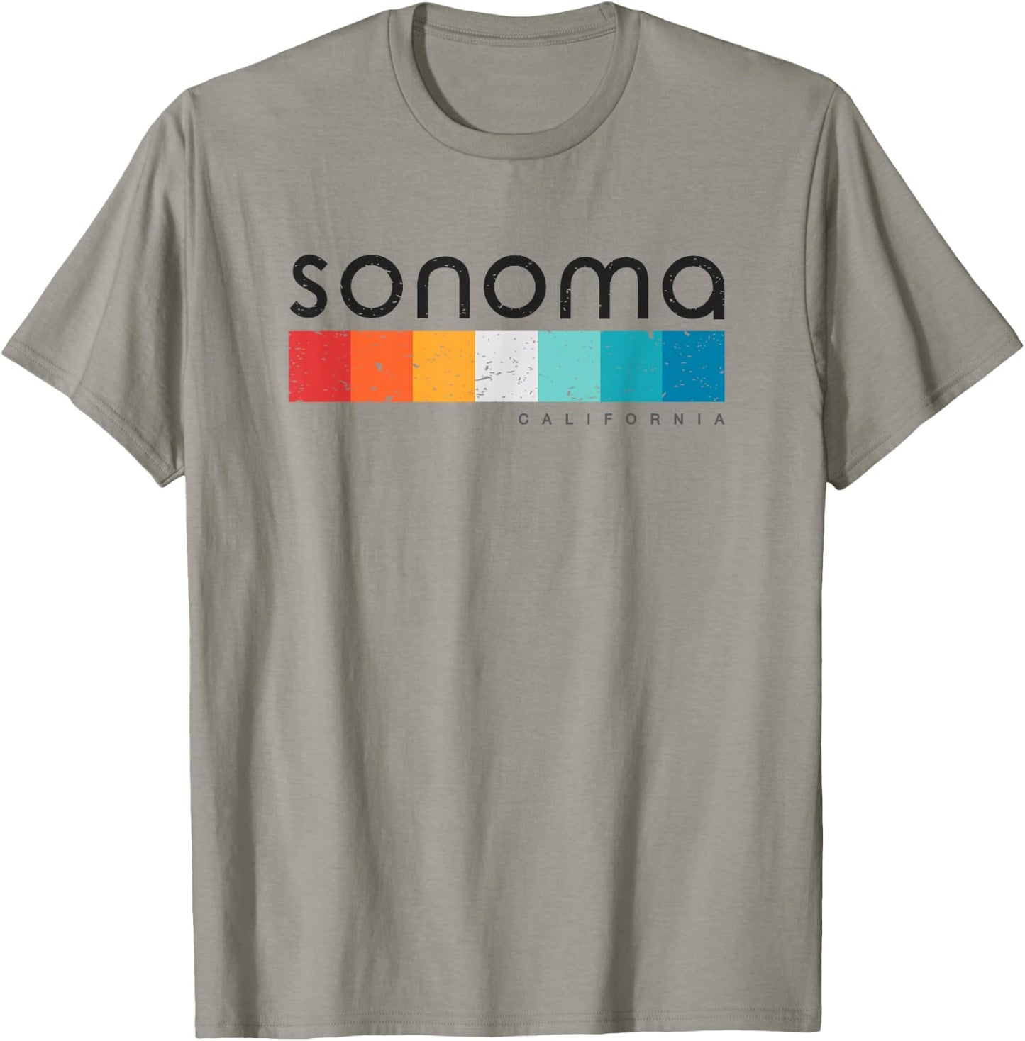 Sonoma California CA USA Retro Design T-Shirt - T-Shirt | Sand