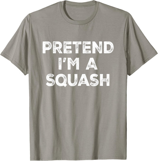 Pretend I'm A Squash Lazy Halloween Costume T-Shirt - T-Shirt | Sand