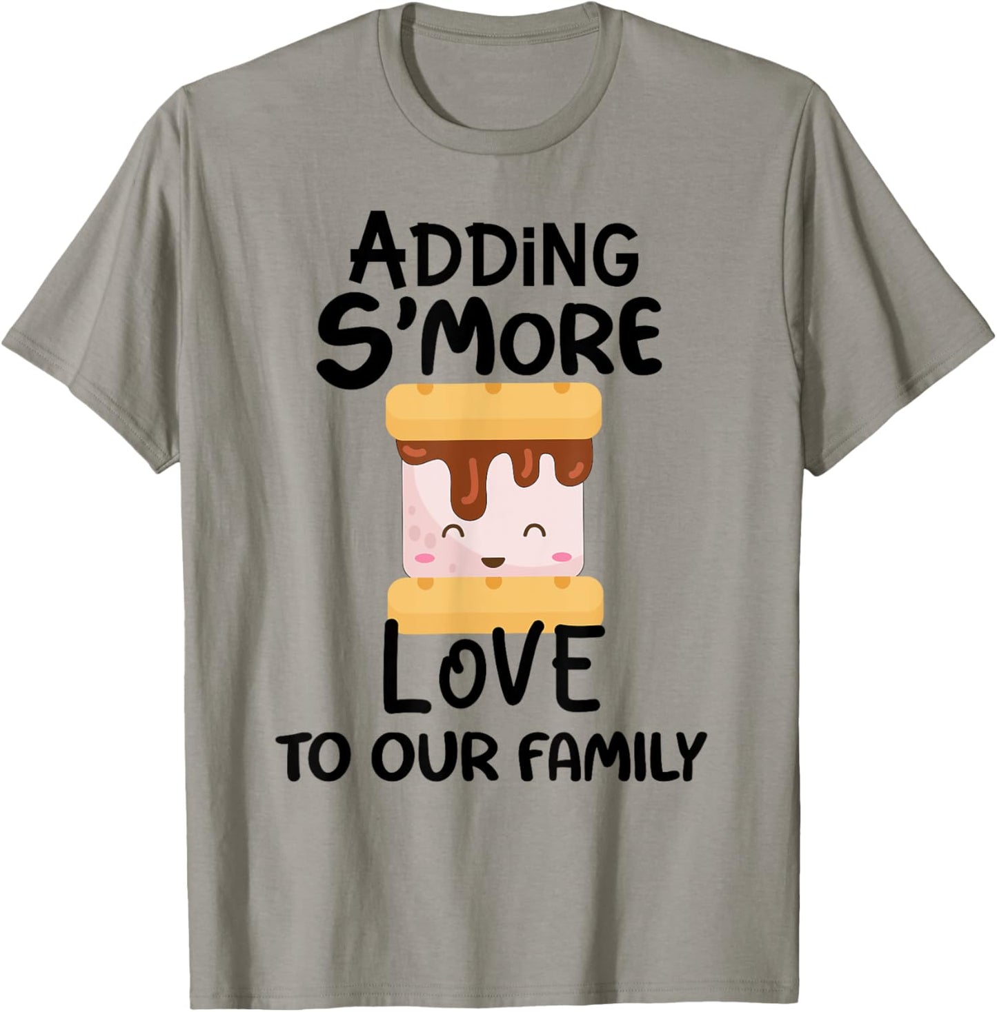 Adding Smore Love To Our Family Camping Pregnancy Announceme T-Shirt - T-Shirt | Sand